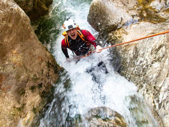 water rappel